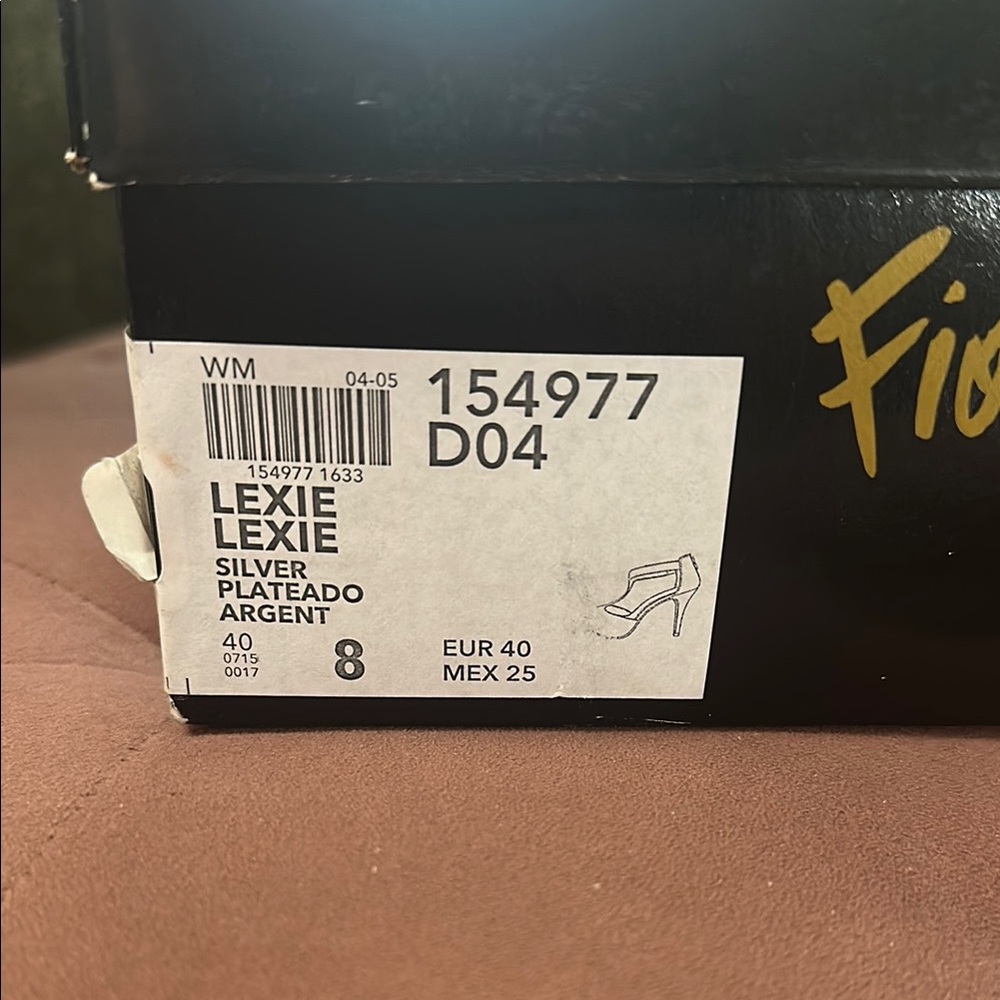 Silver peep toe heels - Picture 5 of 5